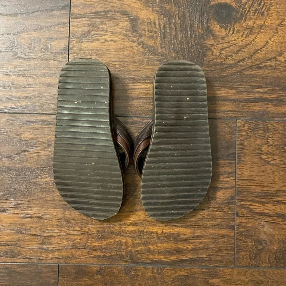 Old Navy Boys Brown Faux Leather Sandals, Size 12/13